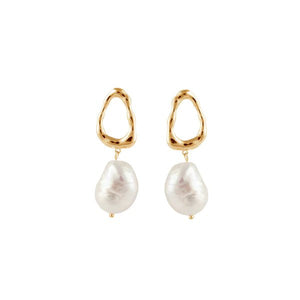 Duo Jewellery Earrings Yellow Gold Ocean Earrings