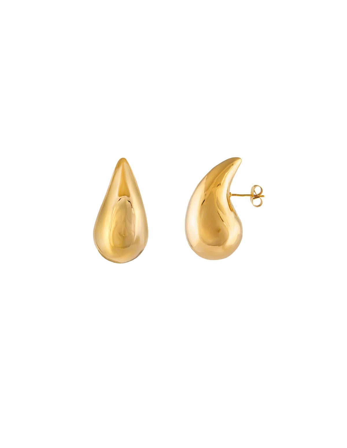 Duo Jewellery Earrings Yellow Gold Teddy Earrings