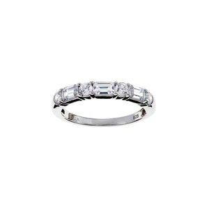 Duo Jewellery Leanne Baguette Clear Ring