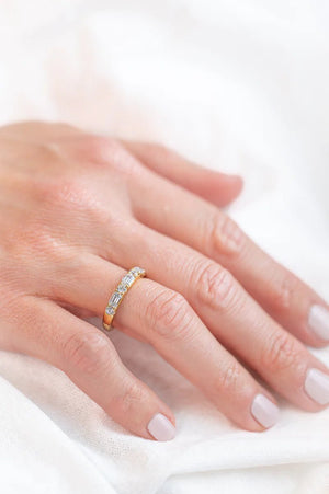 Duo Jewellery Leanne Baguette Clear Ring