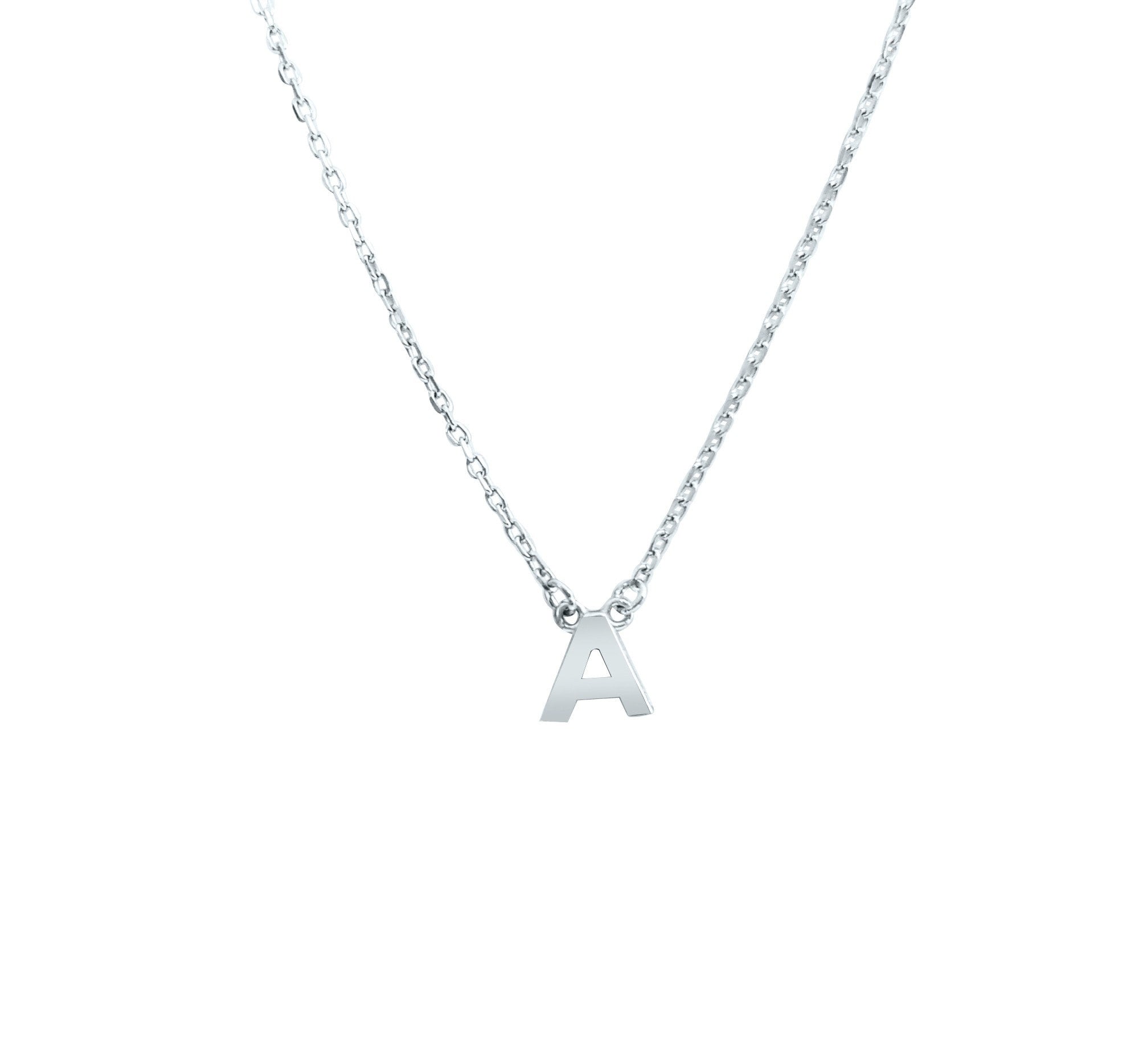 Duo Jewellery Necklaces A Duo Initial Silver Necklace