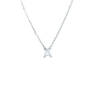 Duo Jewellery Necklaces A Duo Initial Silver Necklace