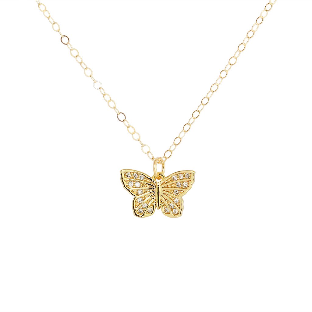 Duo Jewellery Necklaces Duo detailed butterfly necklace.