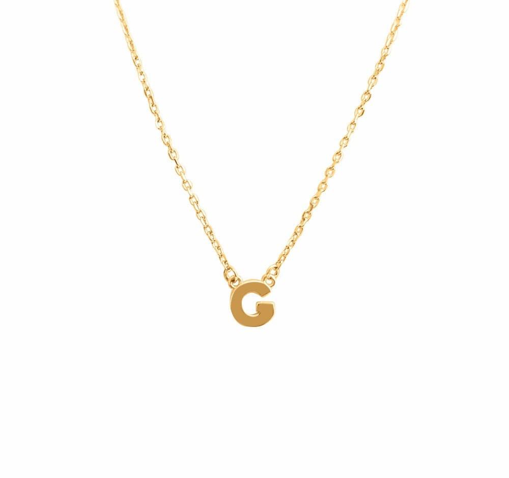 Duo Jewellery Necklaces Duo Initial Gold Necklace