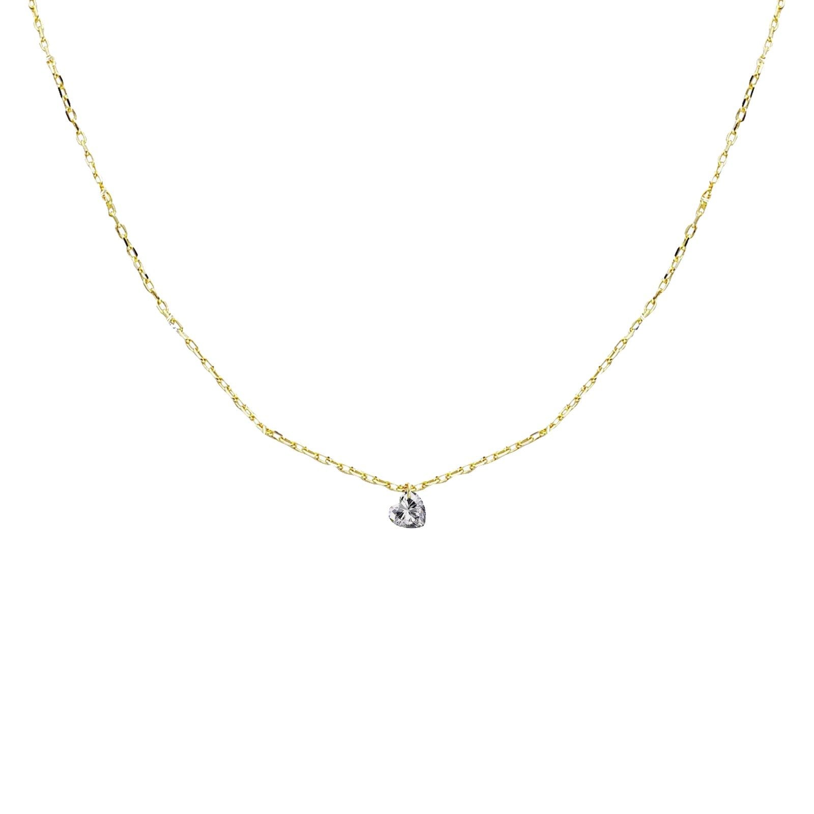 Duo Jewellery Necklaces DUO NON ENCASED LOVE HEART NECKLACE