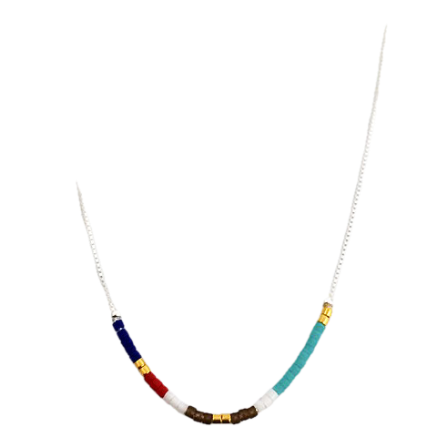 Duo Jewellery Necklaces Duo multi colour bead necklace