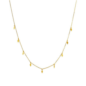 Duo Jewellery Necklaces Yellow Gold Duo diamond charms necklace
