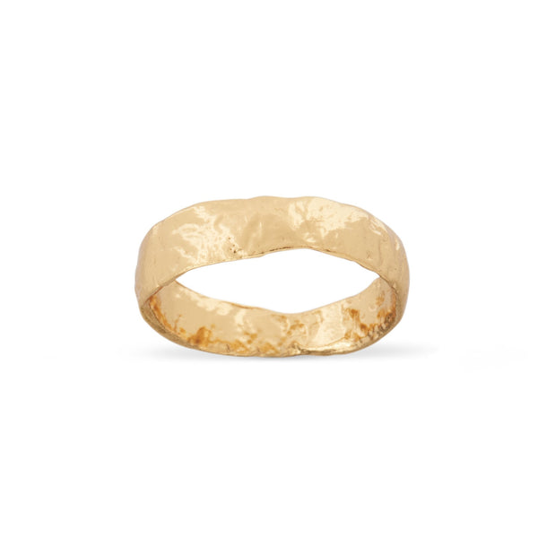 DUO MATT GOLD ORGANIC RING - Duo Jewellery