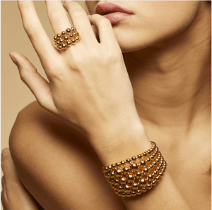 Gas Bijoux Bracelets Multiperla Bangle on model