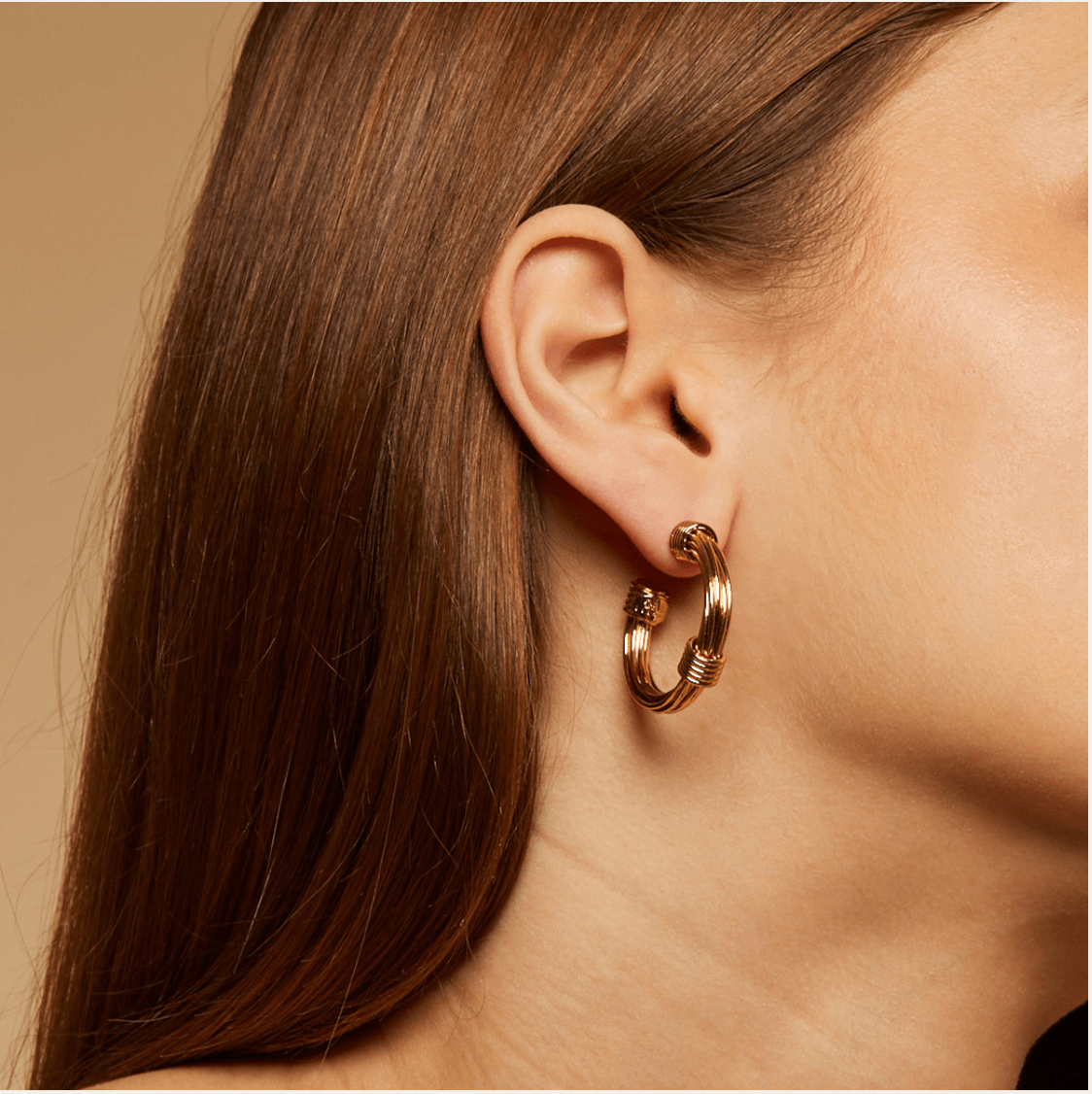Gas Bijoux Earrings Ariane Hoop 