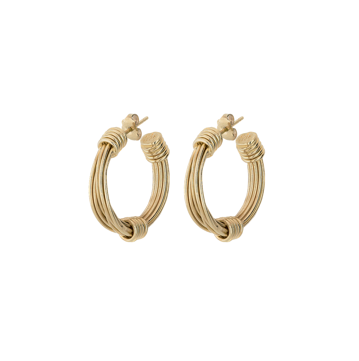 Gas Bijoux Earrings Ariane Hoop 