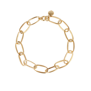 Gas  Bijoux Necklaces Yellow Gold Maille Oval Large Necklace