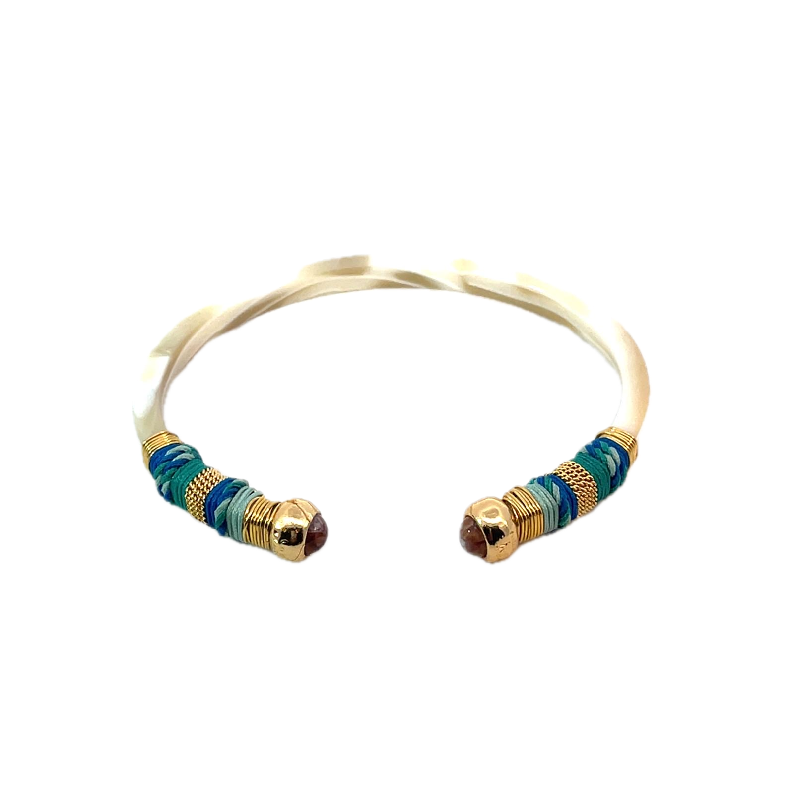 Gas Bracelets Gas Bijoux Cuff Sari Emballe White Acetate