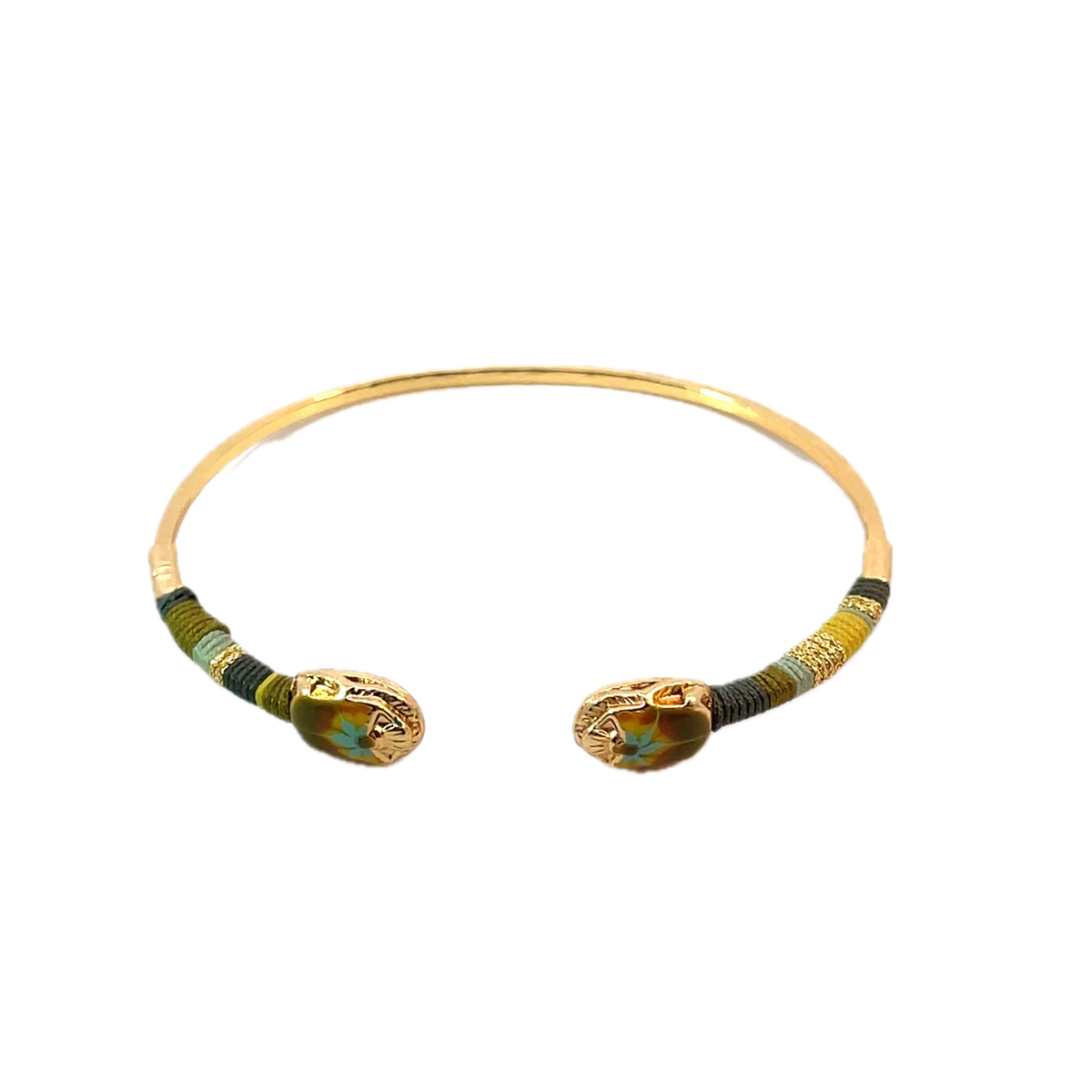 Gas Bracelets Gas Bijoux Duality Scaramouche bracelet small green