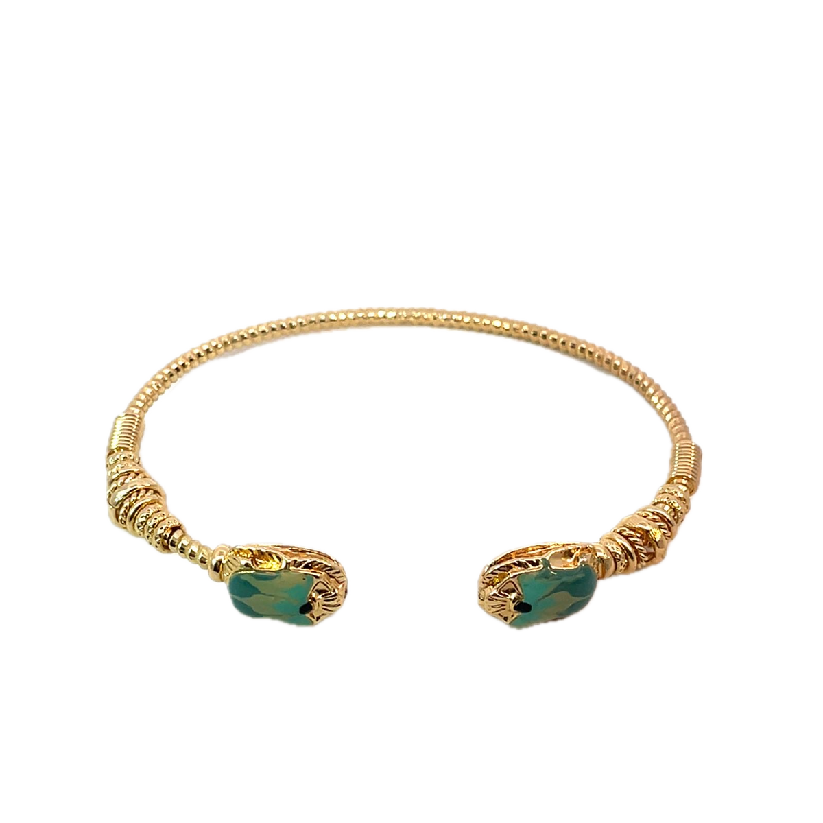 Gas Bracelets Gas Bijoux Duality Torsca Cuff Green