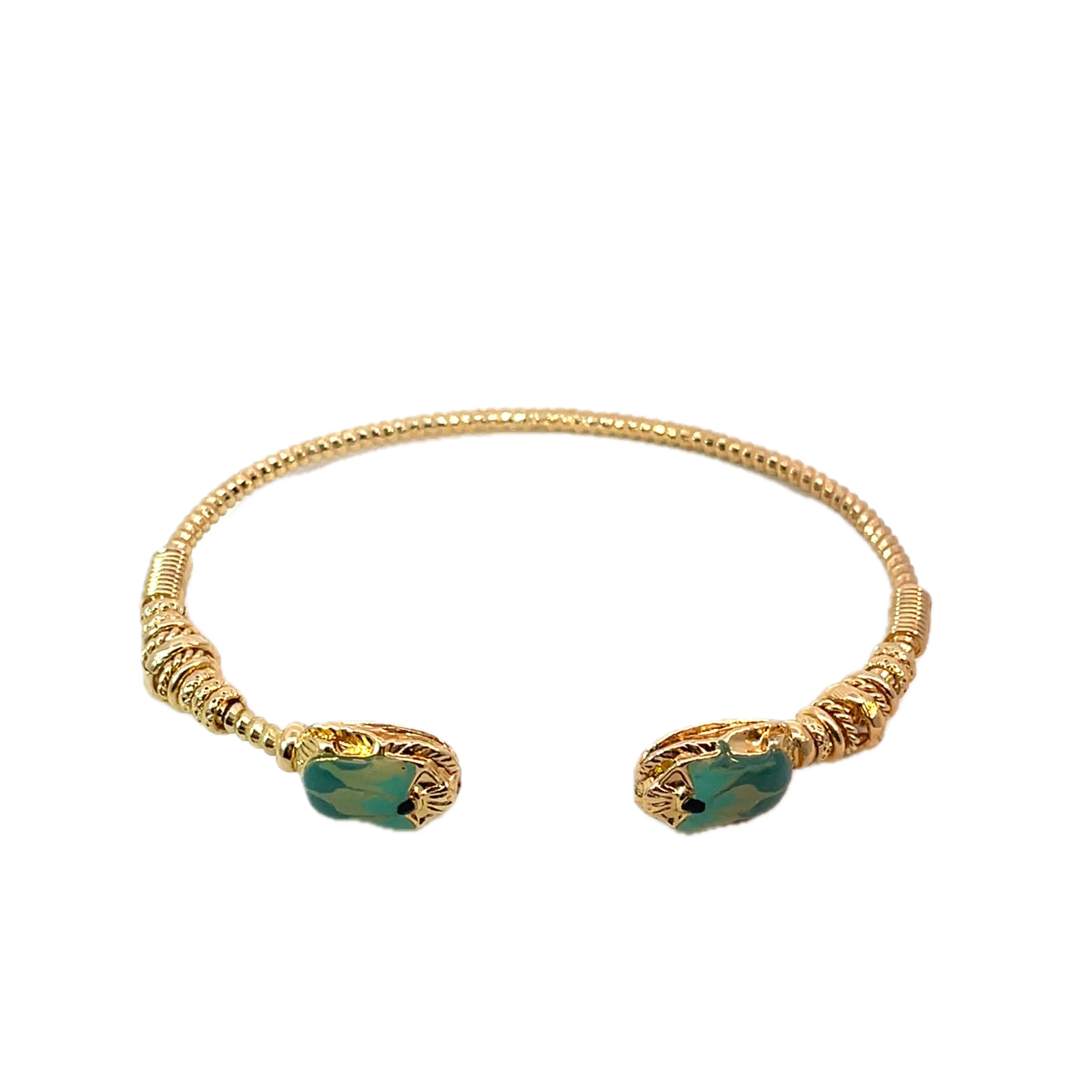 Gas Bracelets Gas Bijoux Duality Torsca Cuff Green