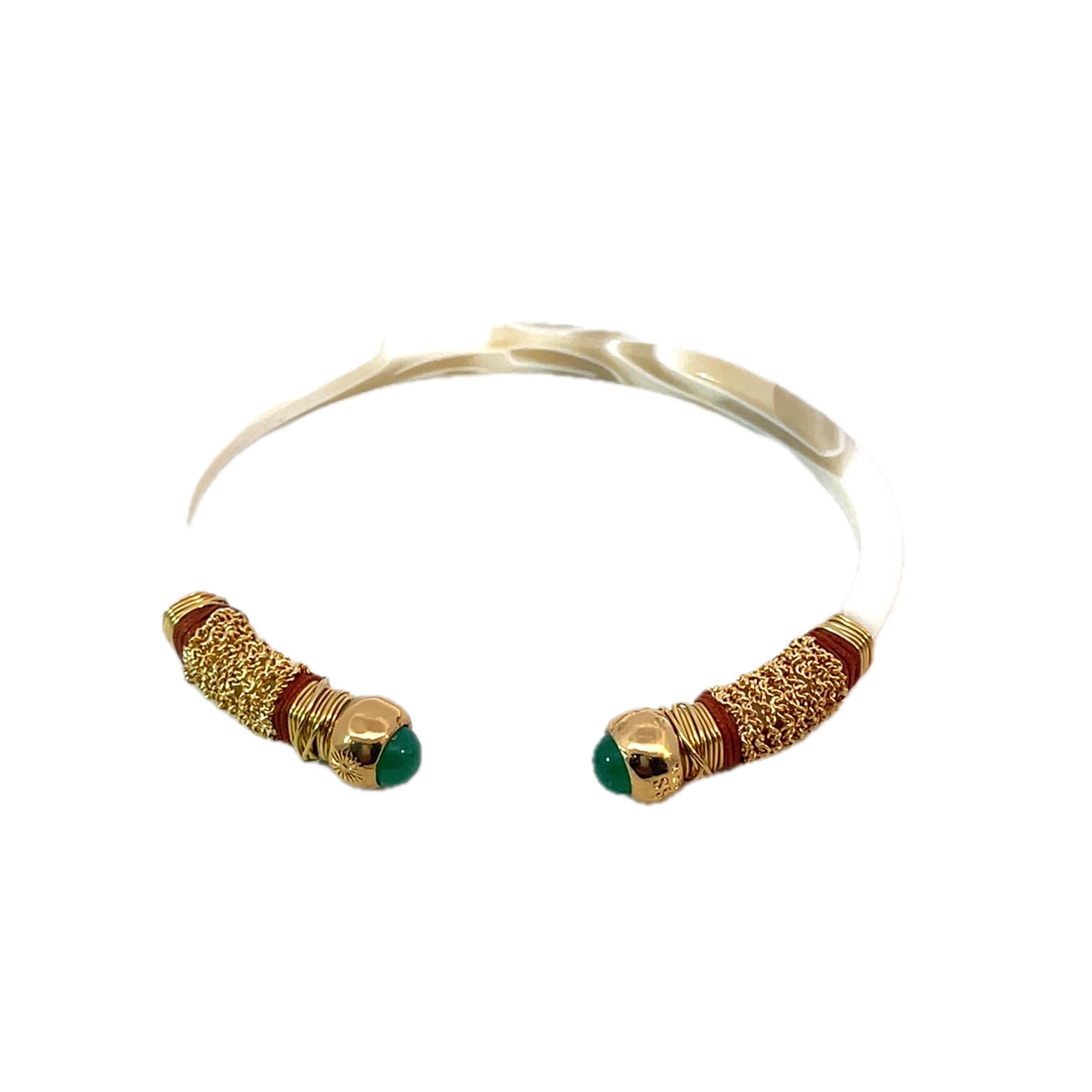 Gas Bracelets Gas Bijoux Sari Cuff White Emballe Bis