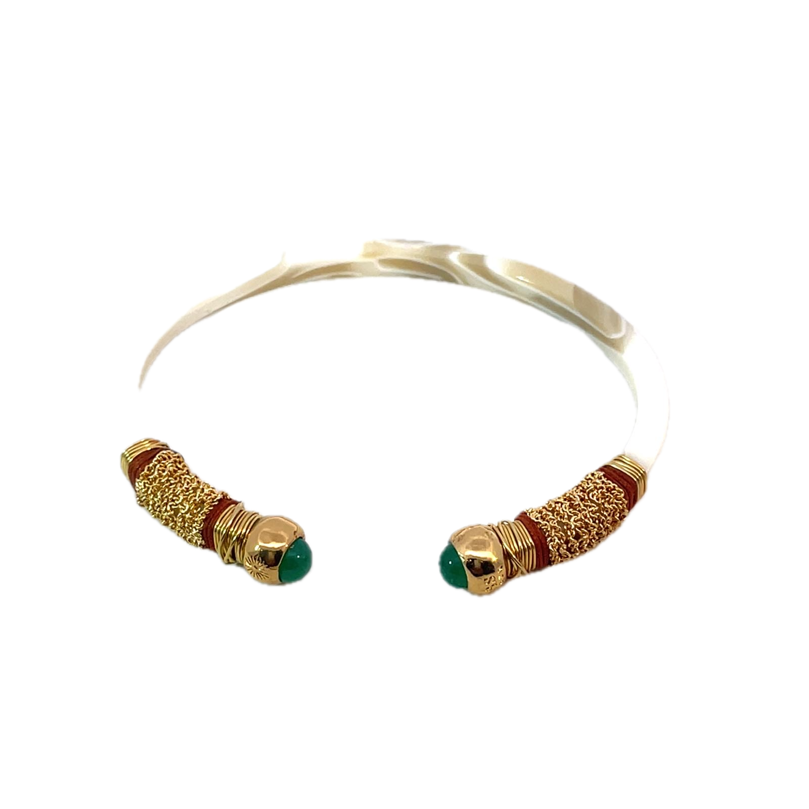 Gas Bracelets Gas Bijoux Sari Cuff White Emballe Bis