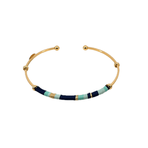 Gas Bracelets Gas Bijoux  Zanzibar Stripe Blue Bracelet