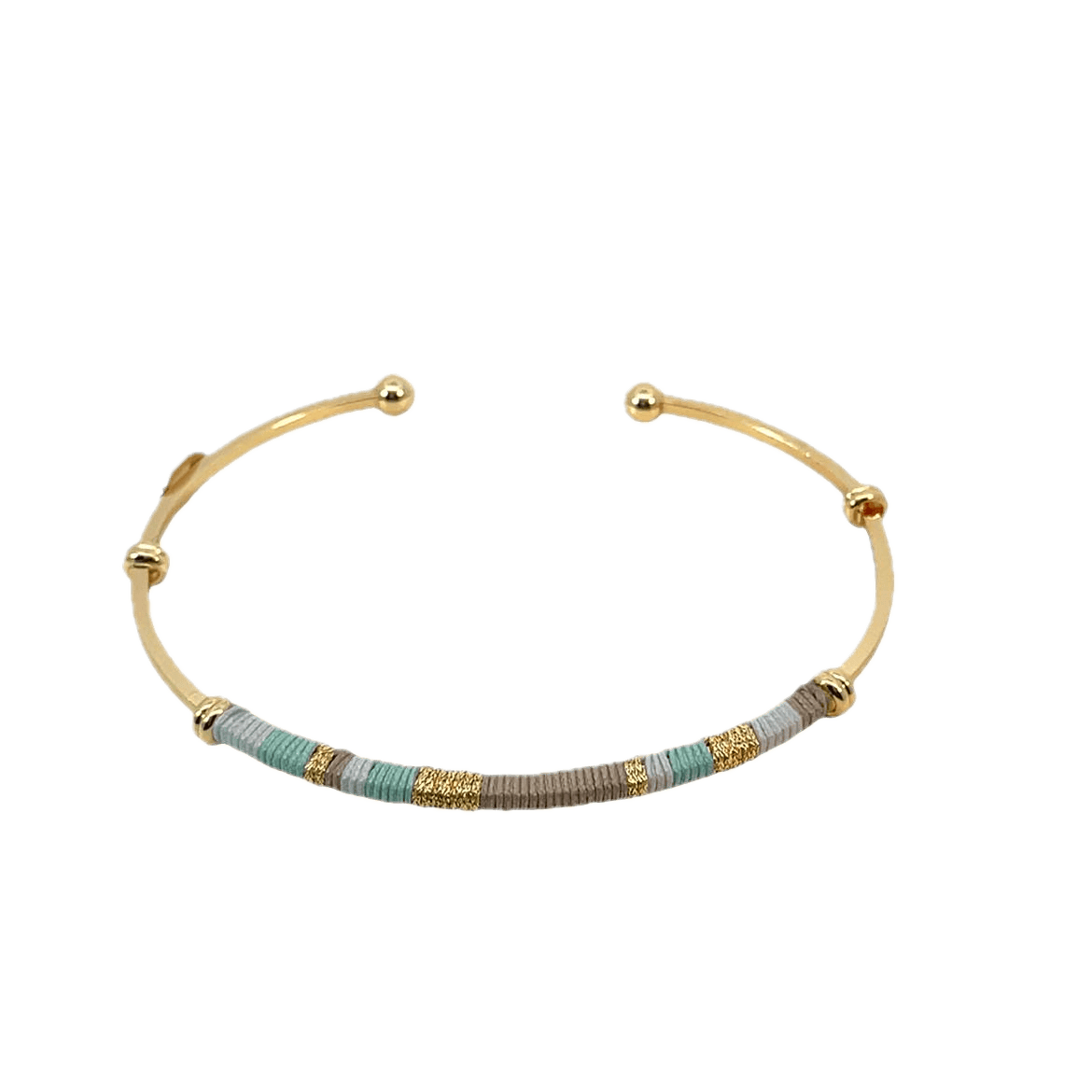 Gas Bracelets Gas Bijoux  Zanzibar Stripe light blue Bracelet