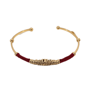 Gas Bracelets Gas Bijoux Zizanie Burgundy cuff