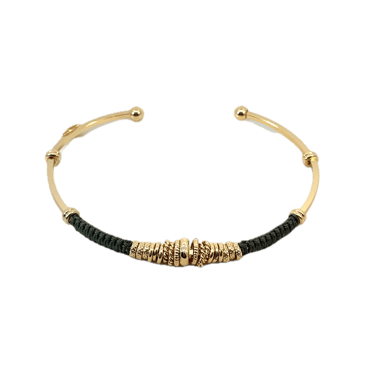 Gas Bracelets Gas Bijoux Zizanie Cuff Green Dark