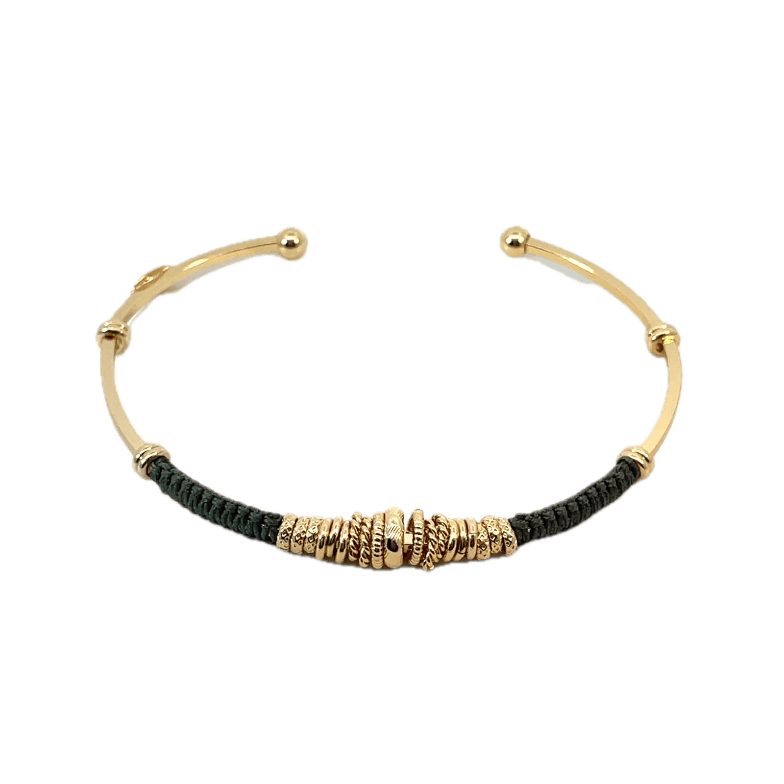 Gas Bracelets Gas Bijoux Zizanie Cuff Green Dark