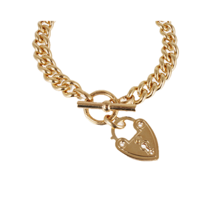 Gas Bracelets Gas Gold Locked Charm Bracelet