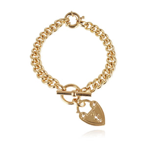 Gas Bracelets Gas Gold Locked Charm Bracelet