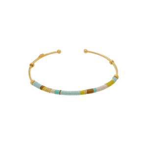 Gas Bracelets Gas Zanzibar MultiColour Gold Bracelet