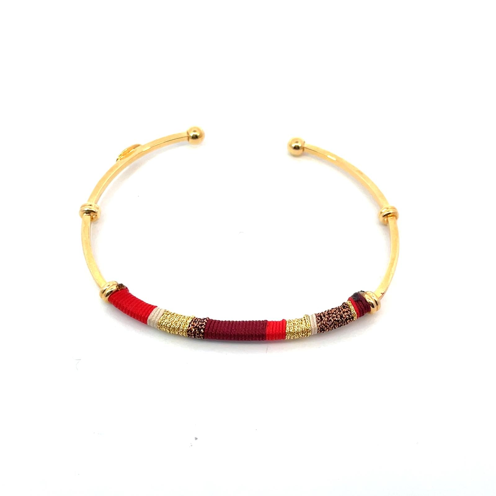 Gas Bracelets Gas Zanzibar Stripe Wine Bracelet