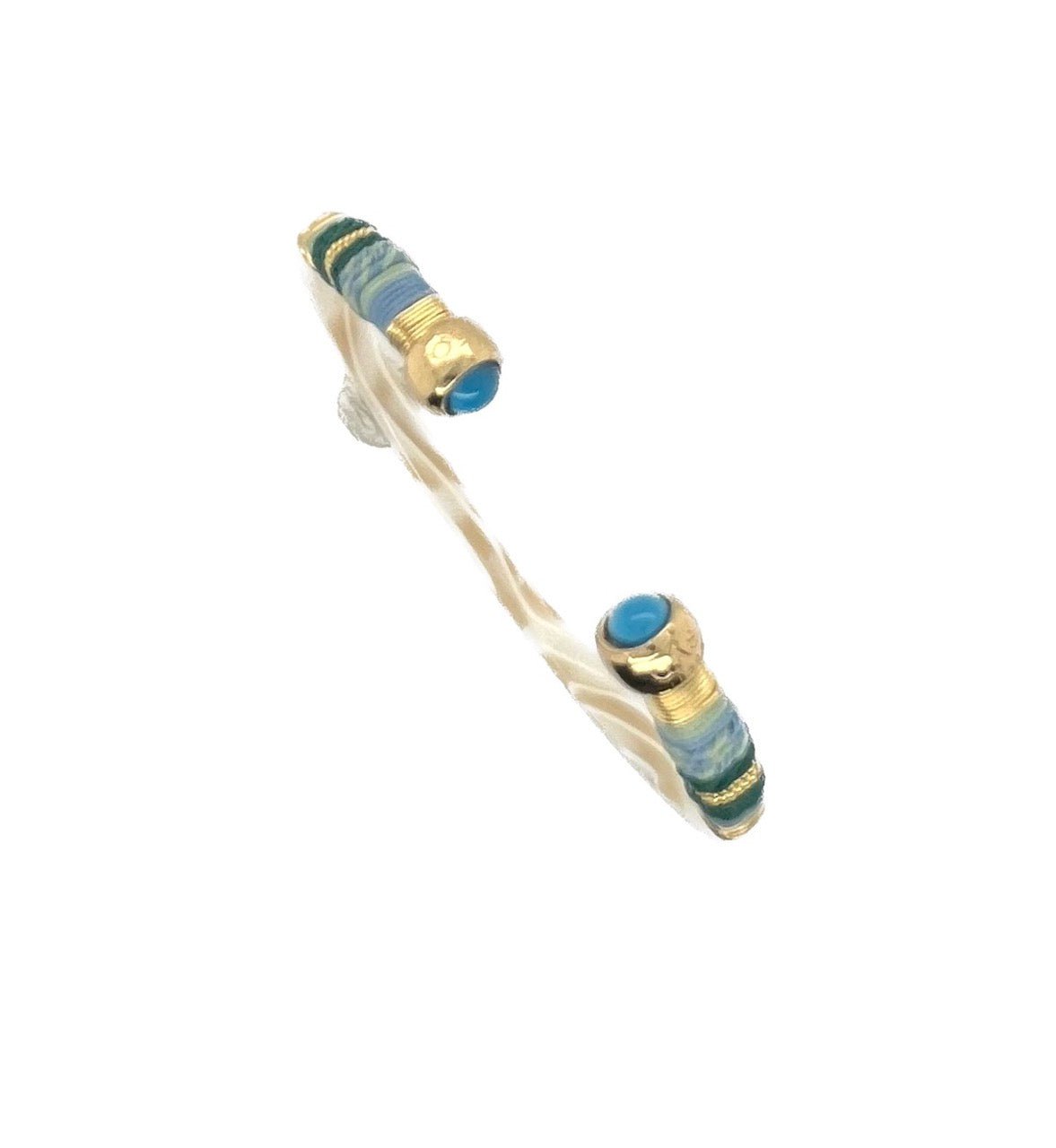 Gas Bracelets Yellow Gold / White Sari Bis Acetate Bracelet