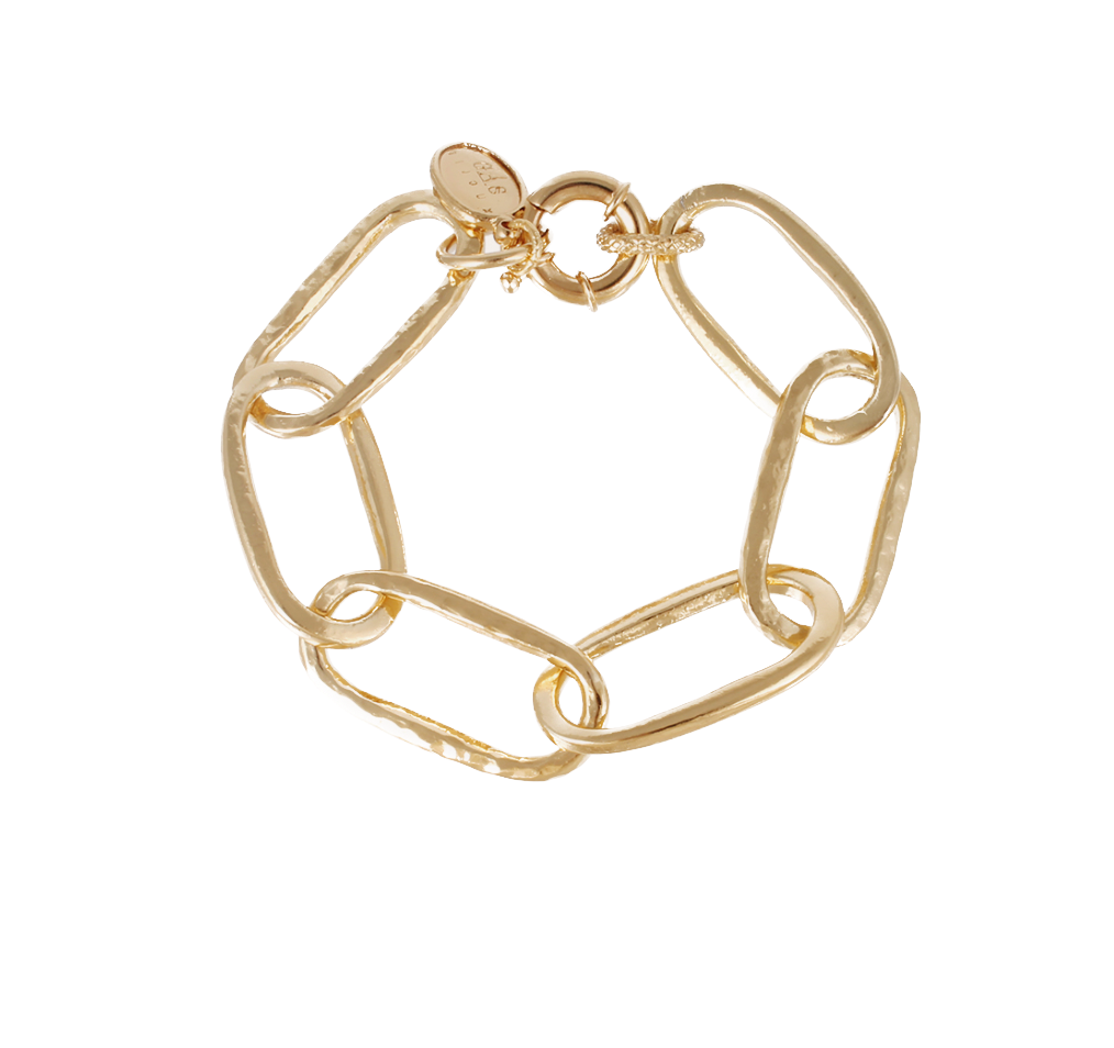 Gas Bracelets Yellow Gold Maille Oval Bracelet