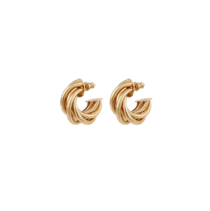 Gas Earrings Gas Bijoux Atik Gold Hoop Earrings Mini