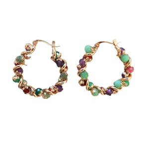 Gas Earrings Gas Bijoux  Eurydice hoop earrings Gold-plated