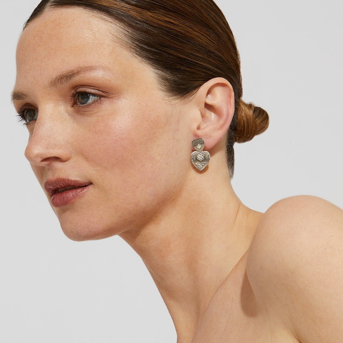 Gas Earrings Gas Bijoux I lOVE YOU earrings mini silver