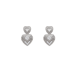 Gas Earrings Gas Bijoux I lOVE YOU earrings mini silver