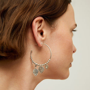 Gas Earrings Gas Bijoux I Love You Mini Earrings Silver