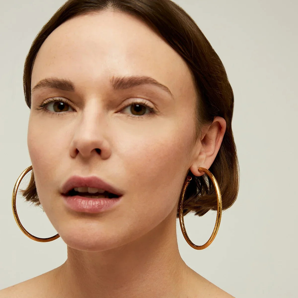 Gas Earrings Gas Bijoux Maori hoop earrings large size