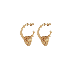 Gas Earrings Gas Bijoux Maranzana hoop earrings small gold plated