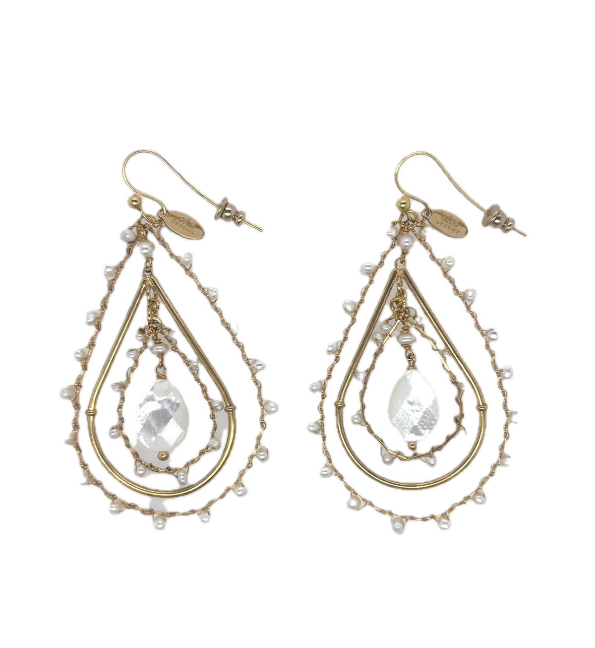 Gas Earrings Gas Bijoux Orphee earrings Rose Quartz