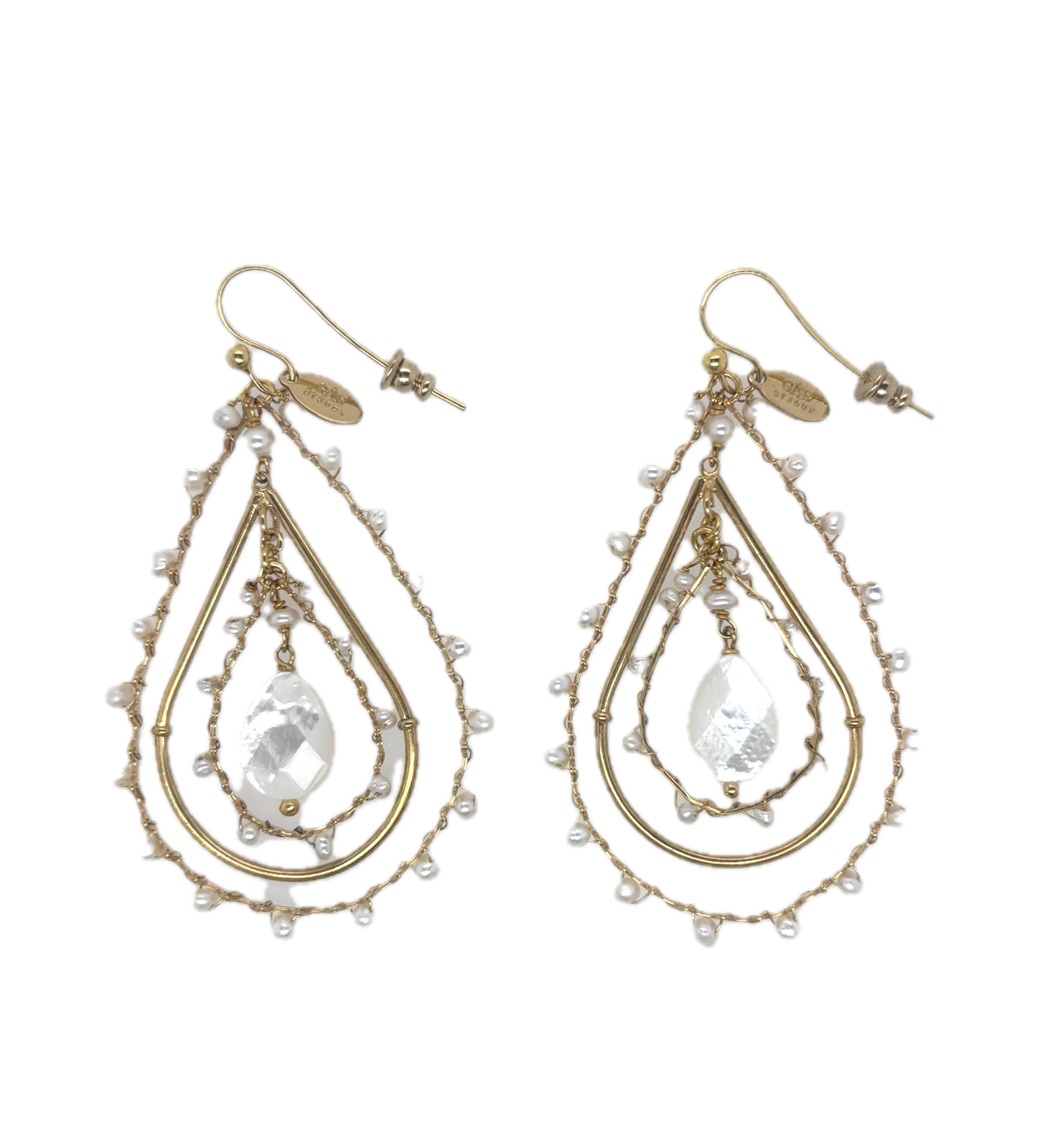 Gas Earrings Gas Bijoux Orphee earrings Rose Quartz