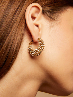 Gas Earrings Gas Izzia Small Hoop Earrings