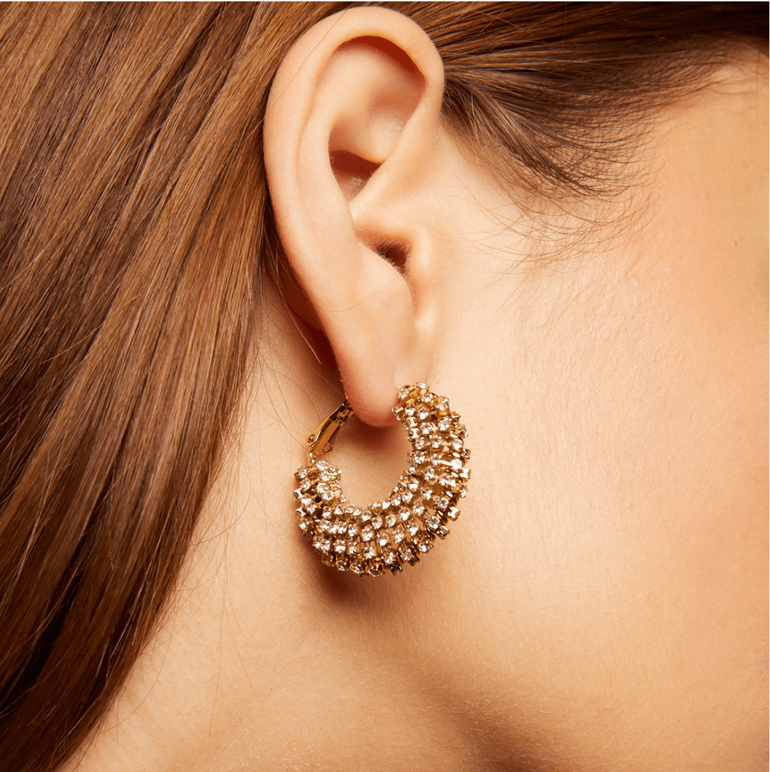 Small hoop hot sale cuff earrings