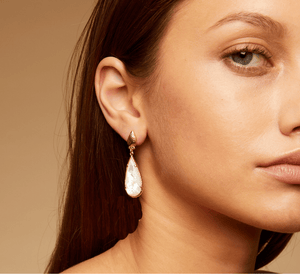 Gas Earrings Gas Serti Goutte Earrings