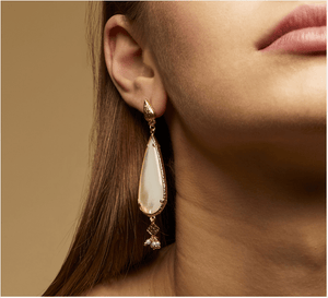 Gas Earrings Gas Serti Goutte Earrings