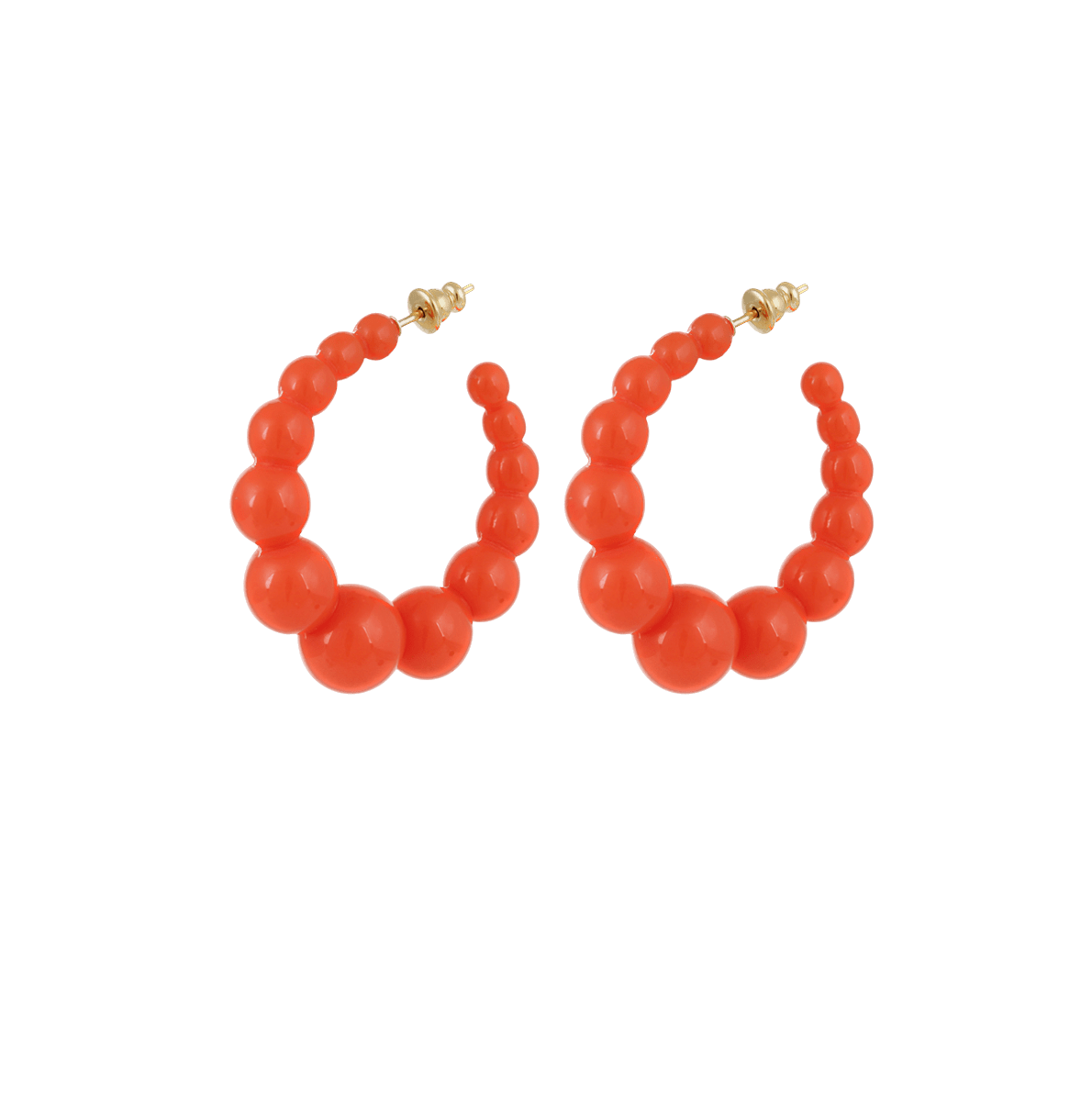 Gas Bijoux Andy Acetate Hoop Earrings Duo Jewellery