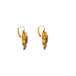 Duo Jewellery Scaramouche Enamel Dormeuse Earrings