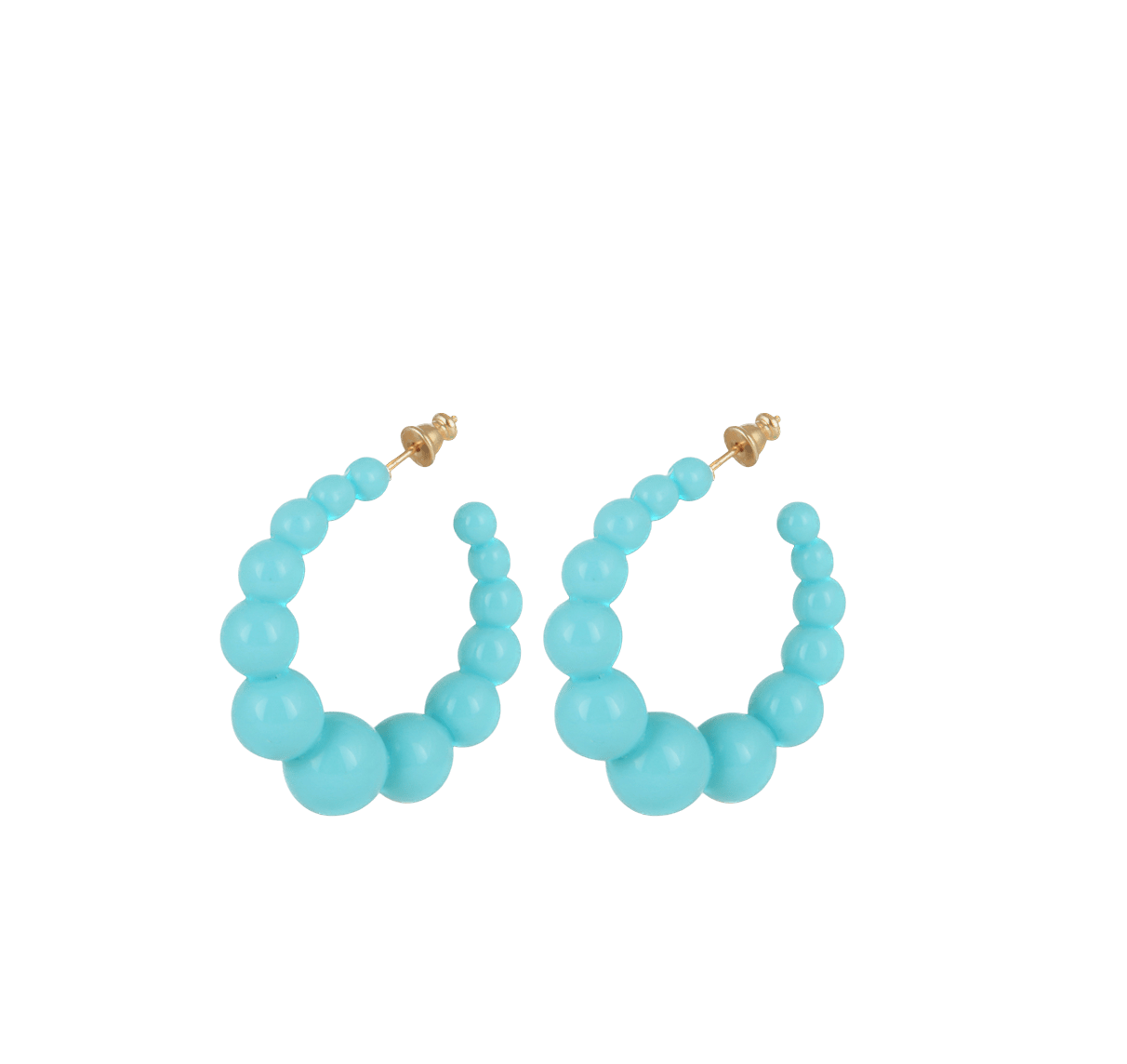 Gas Earrings Turquoise Gas Andy Acetate Hoop Earrings