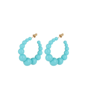 Gas Earrings Turquoise Gas Andy Acetate Hoop Earrings